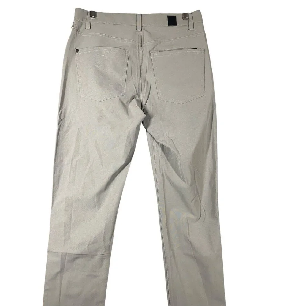 Vuori Men's Meta Pant‎ (V430) Zip Pocket Tapered Leg Driftwood Size 28